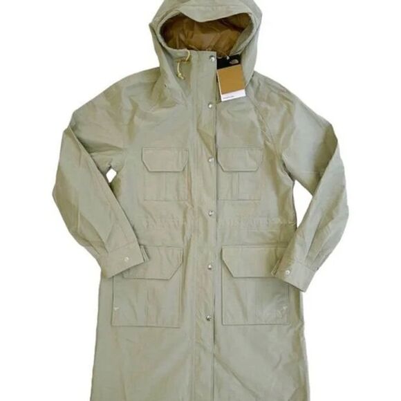 The North Face dryvent 76 mountain parka in tea green relaxed fit size large nwt - Picture 2 of 16